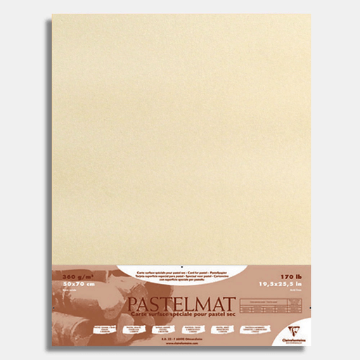 CLAIREFONTAINE Pastelmat 360gsm 50cm x 70cm x 5 Sand