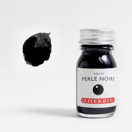 JACQUES HERBIN Fountain Pen Ink 10ml Perle Noire (Pearl Black)