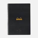 RHODIA Meeting Spiral Book 90gsm Lined A5+ x 80 Black