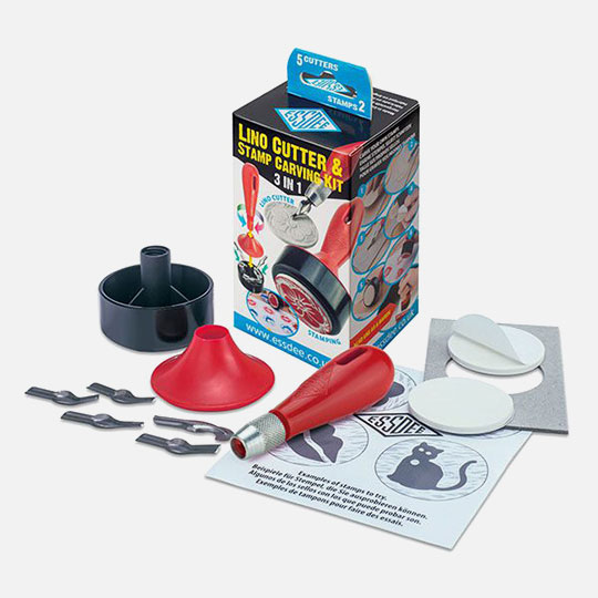 ESSDEE Lino Cutter & Stamp Carving 3-In-1 Kit