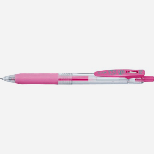 ZEBRA Sarasa Clip Roller Pen 0.4mm Light Pink
