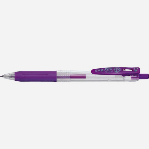 ZEBRA Sarasa Clip Roller Pen 0.4mm Purple