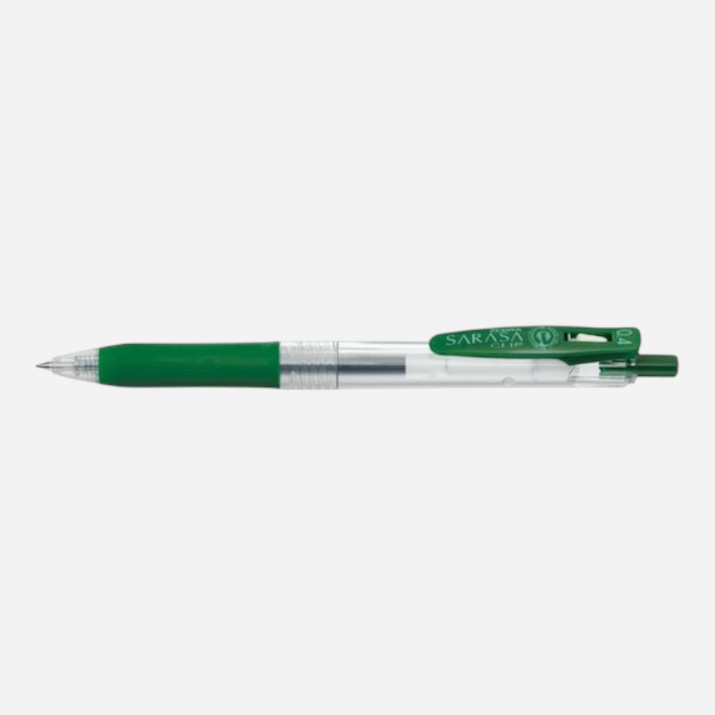 ZEBRA Sarasa Clip Roller Pen 0.4mm Viridian