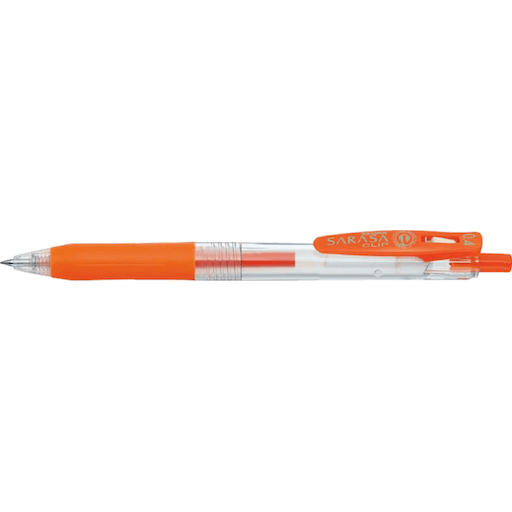 ZEBRA Sarasa Clip Roller Pen 0.4mm Red Orange