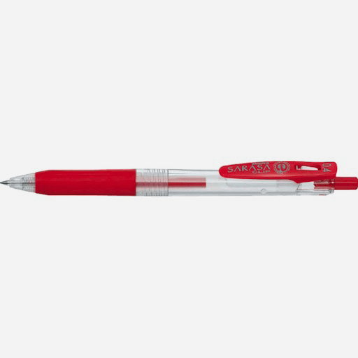 ZEBRA Sarasa Clip Roller Pen 0.4mm Red