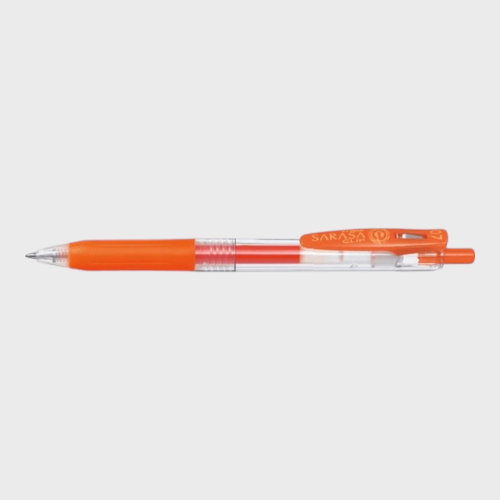 ZEBRA Sarasa Clip Roller Pen 0.7mm Red Orange