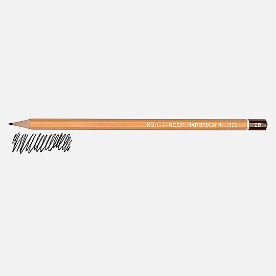KOH-I-NOOR 1500 Professional Graphite Pencil 2B
