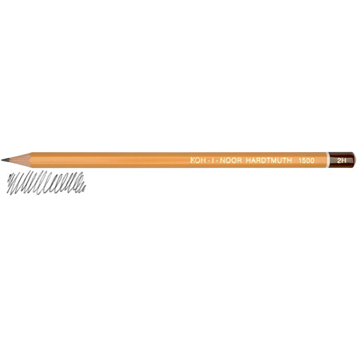KOH-I-NOOR 1500 Professional Graphite Pencil 2H