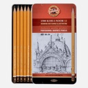 KOH-I-NOOR 1500 Professional Graphite Pencil Art Set x 12