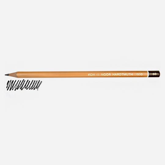 KOH-I-NOOR 1500 Professional Graphite Pencil 6B