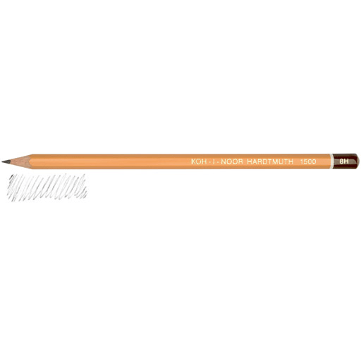 KOH-I-NOOR 1500 Professional Graphite Pencil 8H