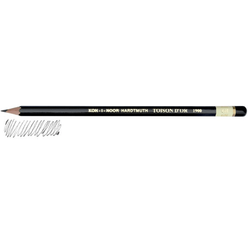 KOH-I-NOOR Toison D'or Professional Graphite Pencil 6H