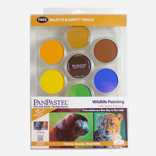 PANPASTEL Artist Pastel Wildlife Painting Set x 10