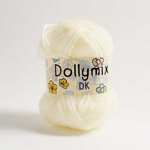 KING COLE Dolly Mix Acrylic Yarn 25g Natural