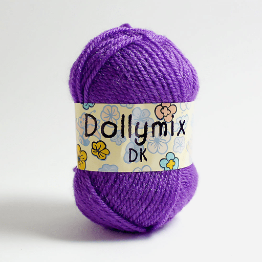 KING COLE Dolly Mix Acrylic Yarn 25g Crocus (Purple)