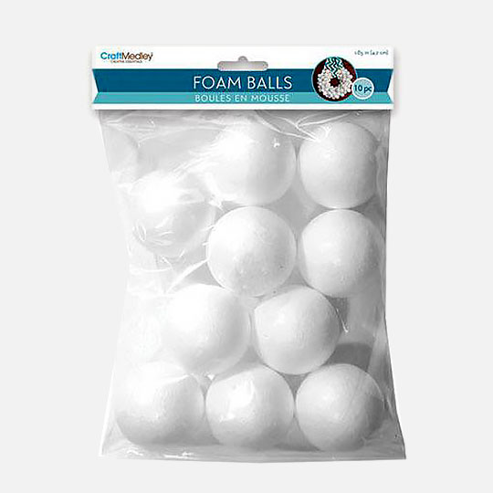 MULTICRAFT Craft Medley Foam Ball 2” x 10