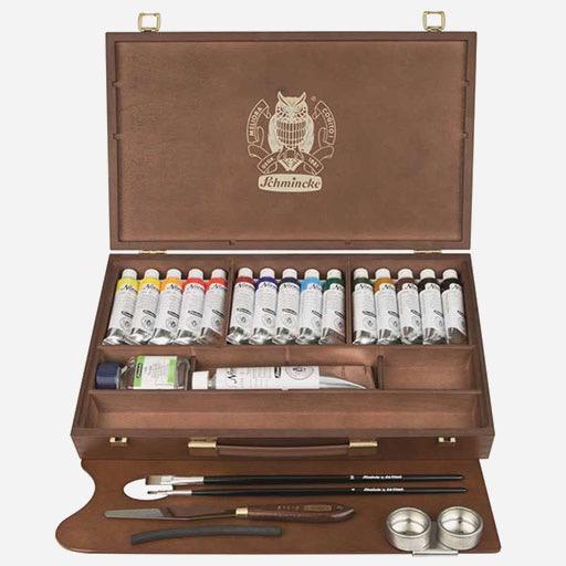 SCHMINCKE Norma Oil Color 35ml Luxury Wooden Box Set x 15