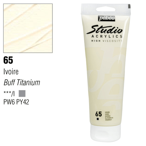 PEBEO Studio Acrylic 250ml 65 Ivory (Buff Titanium)