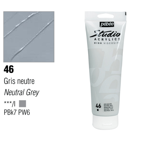 PEBEO Studio Acrylic 100ml 46 Neutral Grey