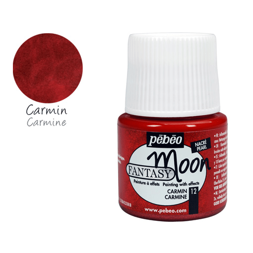 PEBEO Fantasy Moon Marble Paint 45ml 12 Carmine