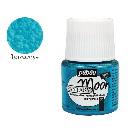 PEBEO Fantasy Moon Marble Paint 45ml 36 Turquoise