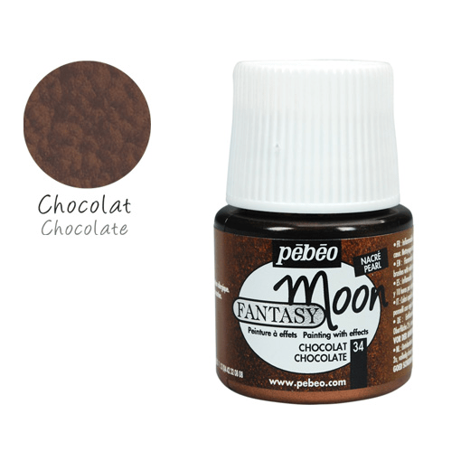 PEBEO Fantasy Moon Marble Paint 45ml 34 Chocolate