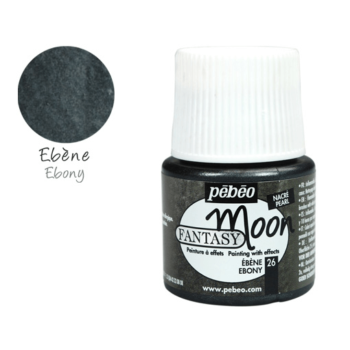 PEBEO Fantasy Moon Marble Paint 45ml 26 Ebony