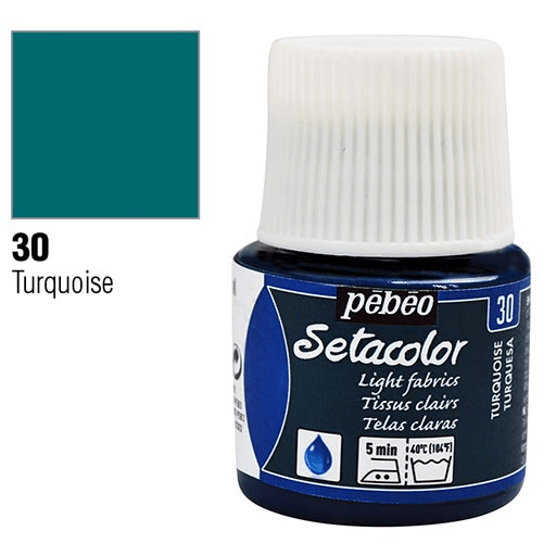 PEBEO Setacolor Light Fabrics 45ml 30 Turquoise