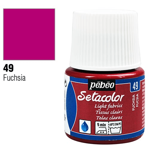 PEBEO Setacolor Light Fabrics 45ml 49 Fuchsia