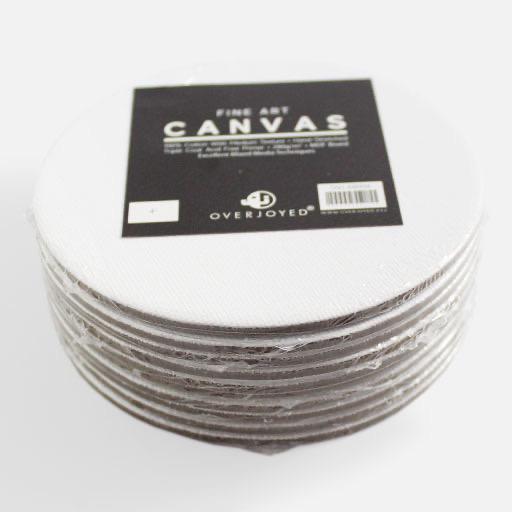OVJ Circle Cotton Canvas Board 280gsm 12” Bulk Pack x 10