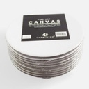 OVJ Cotton Canvas Board 280gsm Circle 12” Bulk Pack x 10