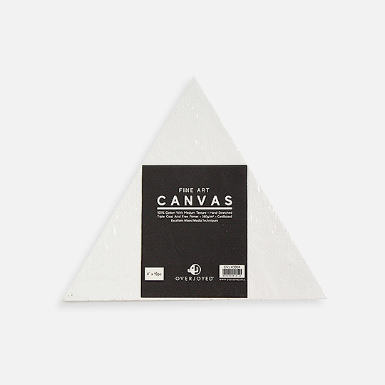 OVJ Cotton Canvas Board 280gsm Triangle 4” x 10