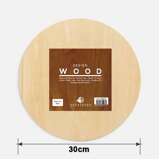 OVJ Basswood Plywood Circle 5mm x 30cm