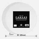 OVJ Stretched Cotton Canvas 380gsm Circle 15mm x 40cm