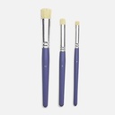 PEBEO Natural Bristle Stencil Brush Set x 3