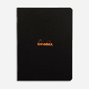 RHODIA Classic Stapled Notebook 80gsm Lined A5 x 48 Black