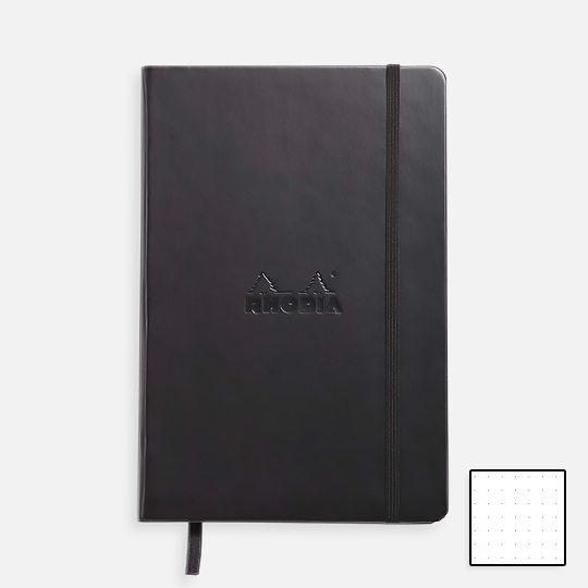 RHODIA Webnotebook 90gsm Dot A5 x 96 Black