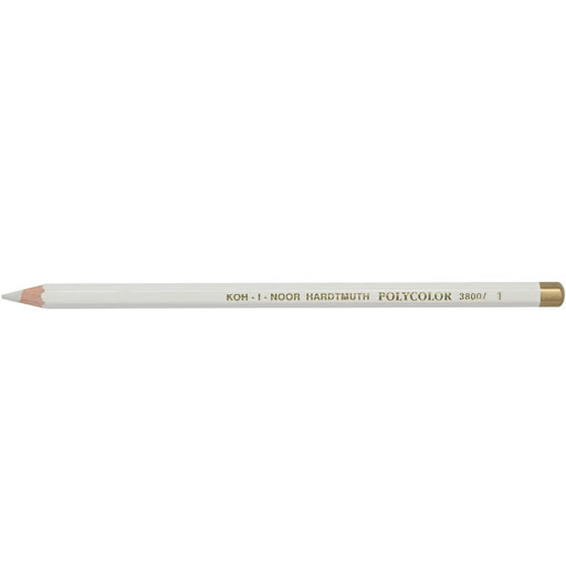 KOH-I-NOOR Polycolor Color Pencil 01 Titanium White