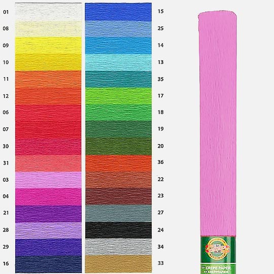 KOH-I-NOOR Crepe Paper 35gsm 50cm x 200cm 03 Light Rose