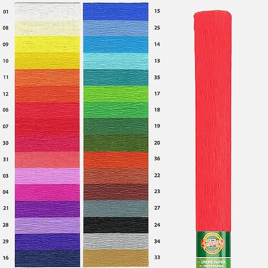 KOH-I-NOOR Crepe Paper 50cm x 200cm 06 Light Red
