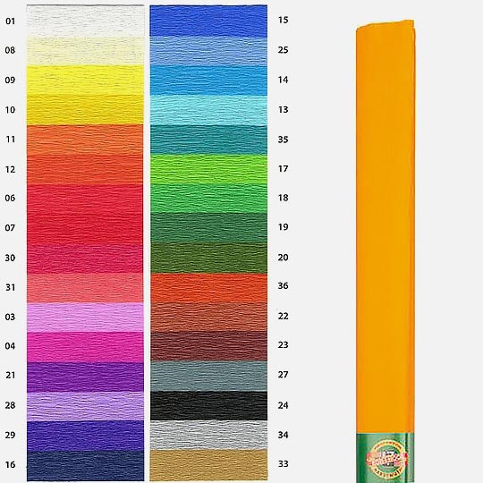 KOH-I-NOOR Crepe Paper 35gsm 50cm x 200cm 11 Light Orange