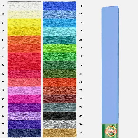 KOH-I-NOOR Crepe Paper 35gsm 50cm x 200cm 25 Light Blue