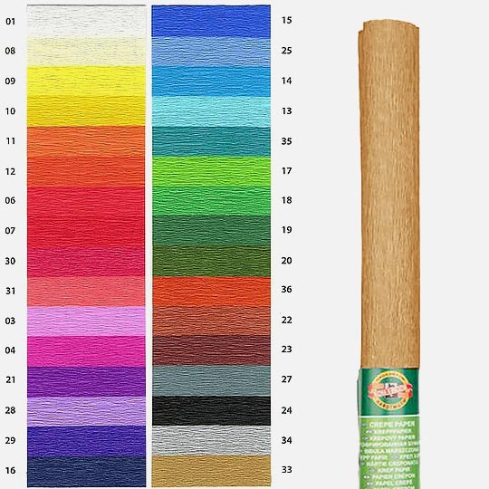 KOH-I-NOOR Crepe Paper 35gsm 50cm x 200cm 33 Gold