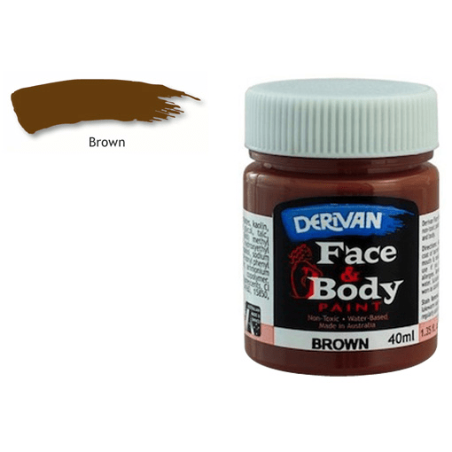 DERIVAN Face & Body Paint 40ml Brown