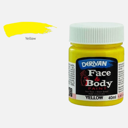 DERIVAN Face & Body Paint 40ml Yellow