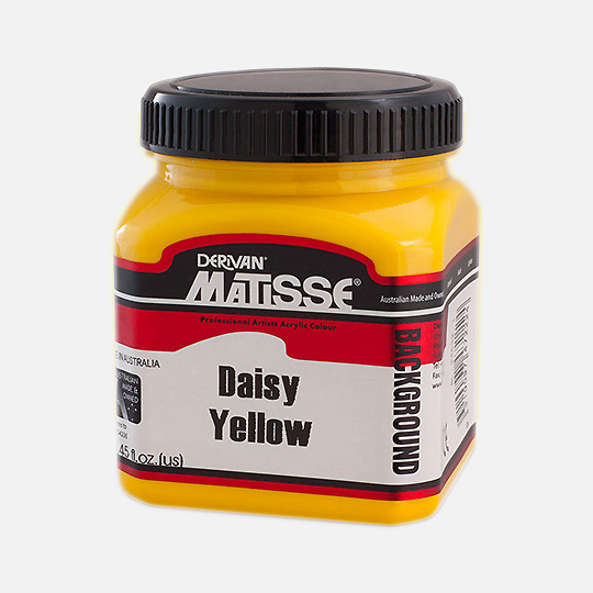 DERIVAN Matisse Mural Opaque Background Paint 250ml Daisy Yellow