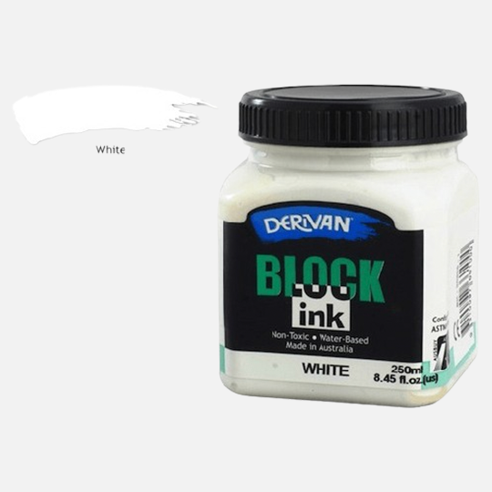 DERIVAN Block Ink 250ml White