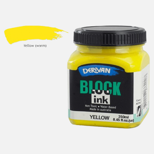 DERIVAN Block Ink 250ml Warm Yellow