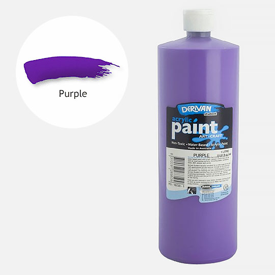 DERIVAN Students' Acrylic Paint 1000ml Purple