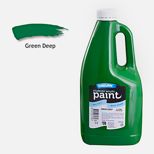DERIVAN Students' Acrylic Paint 2000ml Green Deep